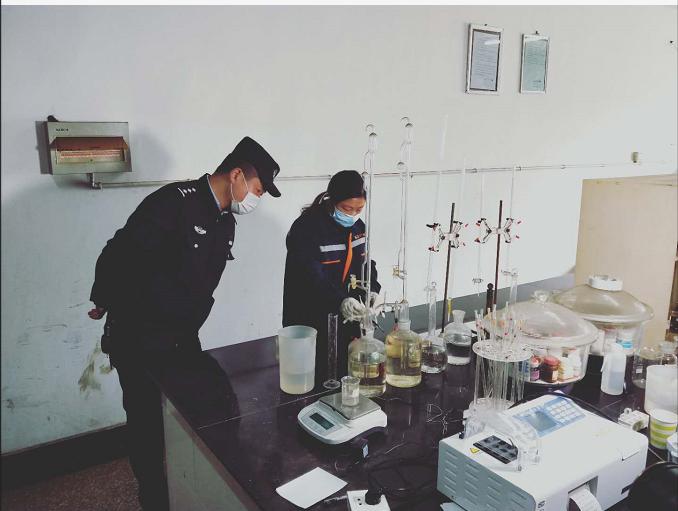 公司危险化学品（硫酸）通过禁毒办专项检查